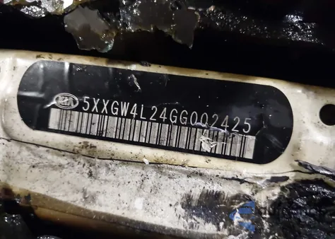 2016 Kia Optima Sx Turbo z USA, uszkodzony, nr VIN 5XXGW4L24GG002425